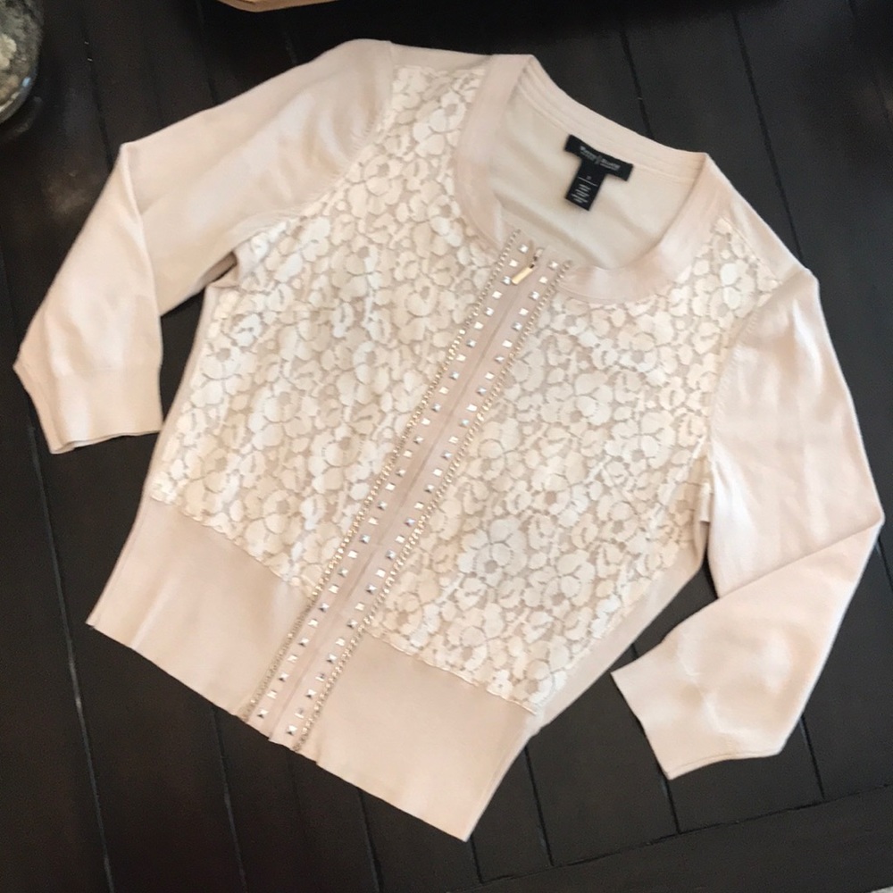 White House Black Market zip cardigan
